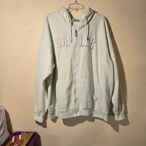 Women's Avalon Apparel Zip Up Hoodie.